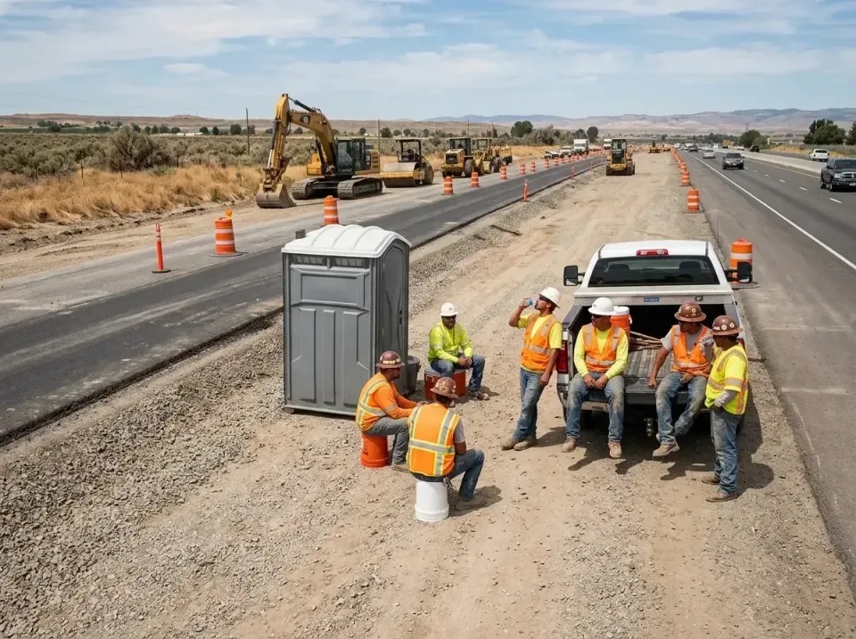 highway-road-construction-crew-007 — frequently asked questions, Porta Potty and Restroom Rentals in Wood River, IL
